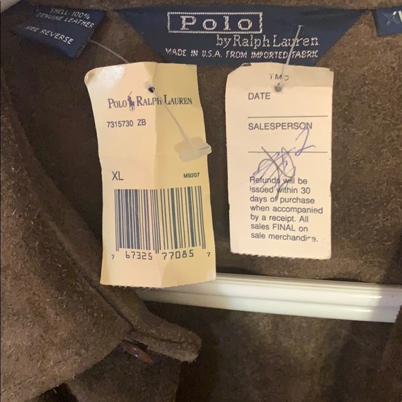 Ralph Lauren Rough Out Suede Men’s Jacket Leather - Picture 3 of 3
